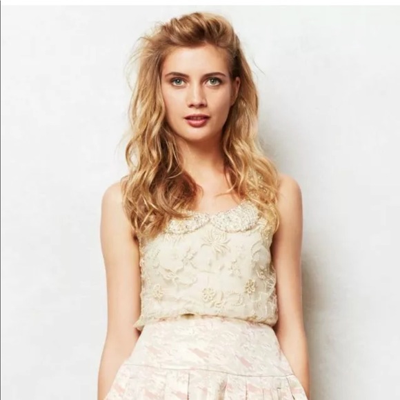 Moulinette Soeurs Tops - Moulinette Soeurs Magnolia Tulle Shell blouse